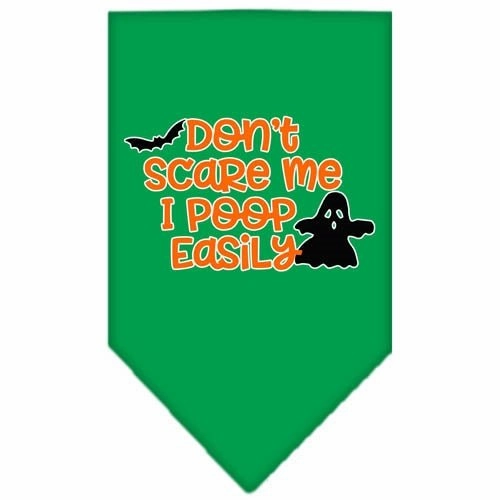 Don't Scare Me, Poops Easily Screen Print Bandana in Many Colors