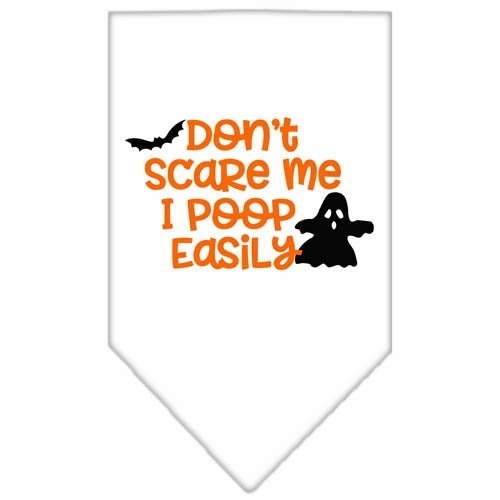 Don't Scare Me, Poops Easily Screen Print Bandana in Many Colors