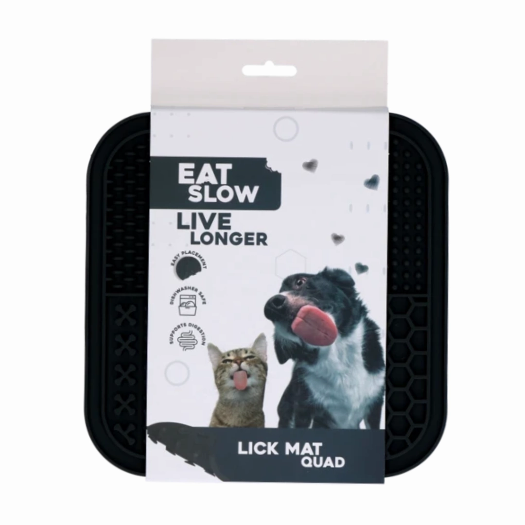 Eat Slow Live Longer Lick Mat Quad