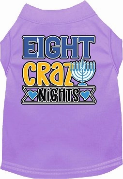 Eight Crazy Nights Screen Print Dog Shirt in Many Colors