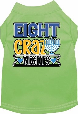Eight Crazy Nights Screen Print Dog Shirt in Many Colors