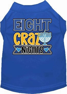 Eight Crazy Nights Screen Print Dog Shirt in Many Colors