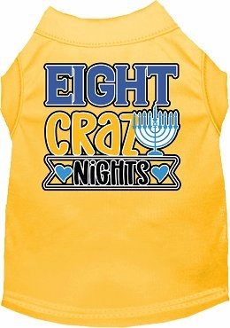 Eight Crazy Nights Screen Print Dog Shirt in Many Colors