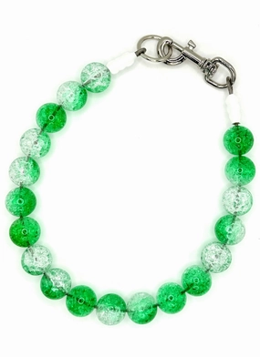 Emerald Fizz Beaded Pet Collar