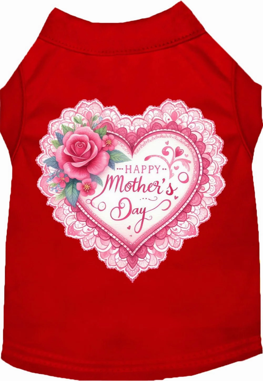 Fancy Mothers Day Screen Print Dog Shirt in Many Colors