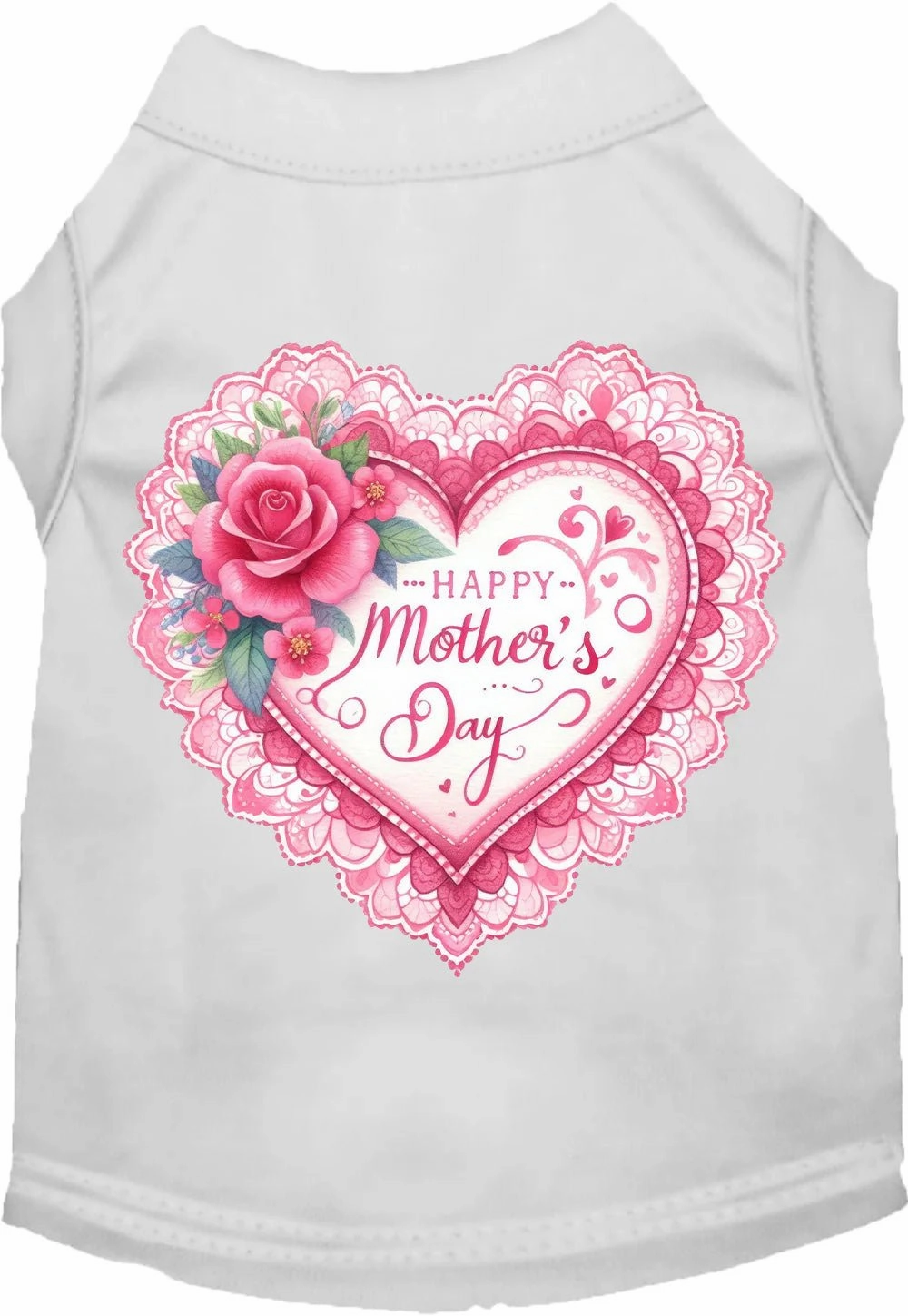 Fancy Mothers Day Screen Print Dog Shirt in Many Colors
