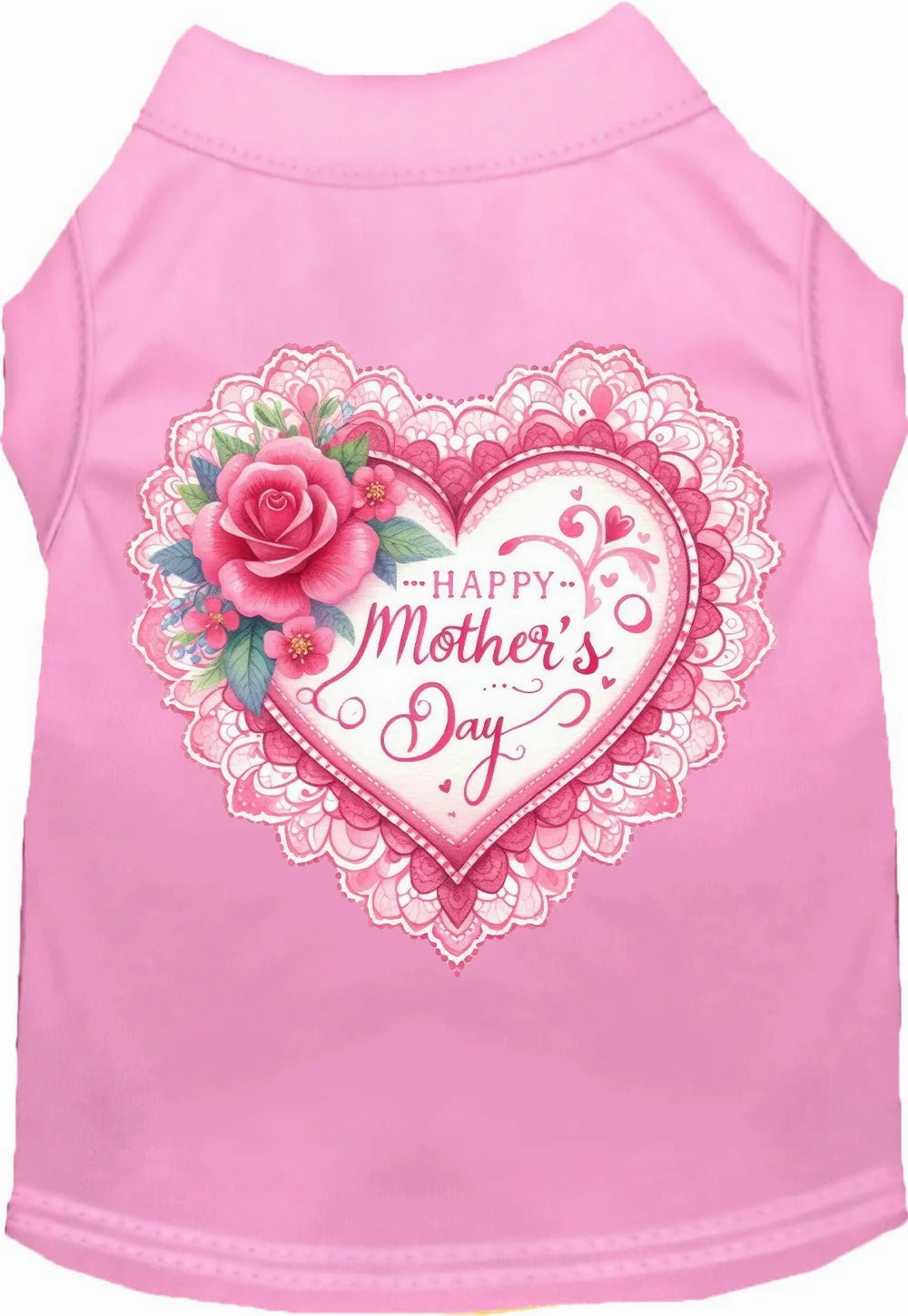 Fancy Mothers Day Screen Print Dog Shirt in Many Colors