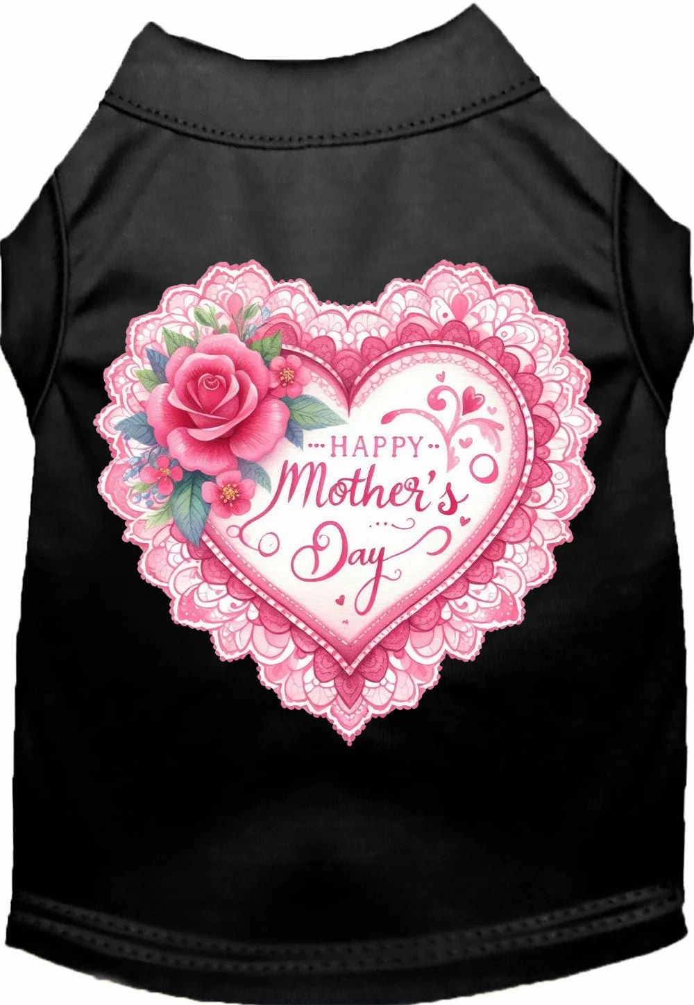 Fancy Mothers Day Screen Print Dog Shirt in Many Colors