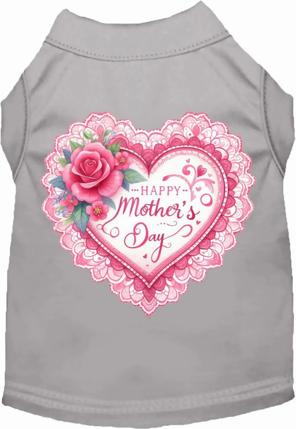 Fancy Mothers Day Screen Print Dog Shirt in Many Colors