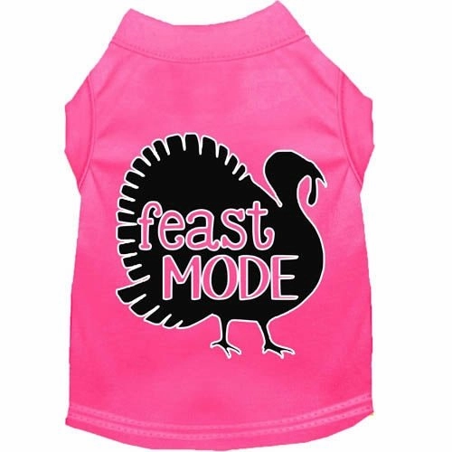 Feast Mode Screen Print Dog Shirt in Many Colors