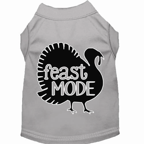 Feast Mode Screen Print Dog Shirt in Many Colors