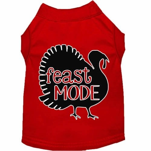 Feast Mode Screen Print Dog Shirt in Many Colors