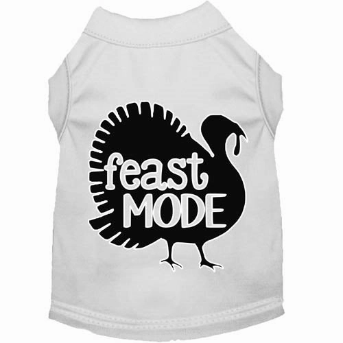 Feast Mode Screen Print Dog Shirt in Many Colors