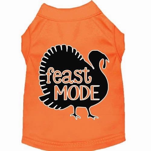 Feast Mode Screen Print Dog Shirt in Many Colors