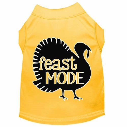 Feast Mode Screen Print Dog Shirt in Many Colors