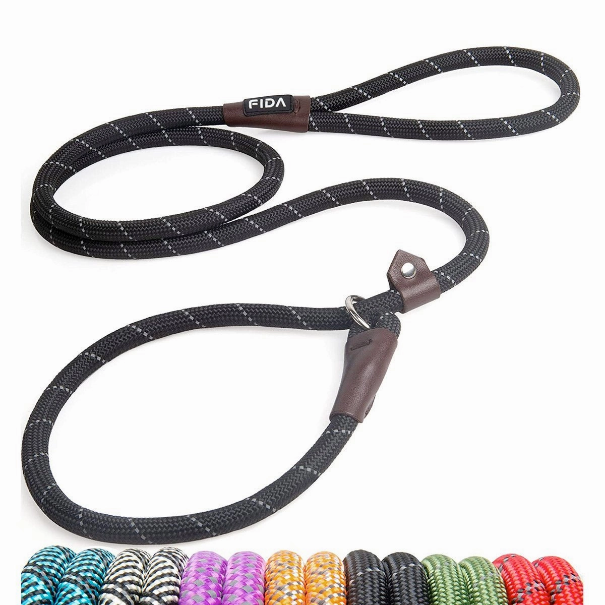 Fida Durable Slip Lead Dog Leash / Training Leash(6ft length, 1/2 thick Rope)