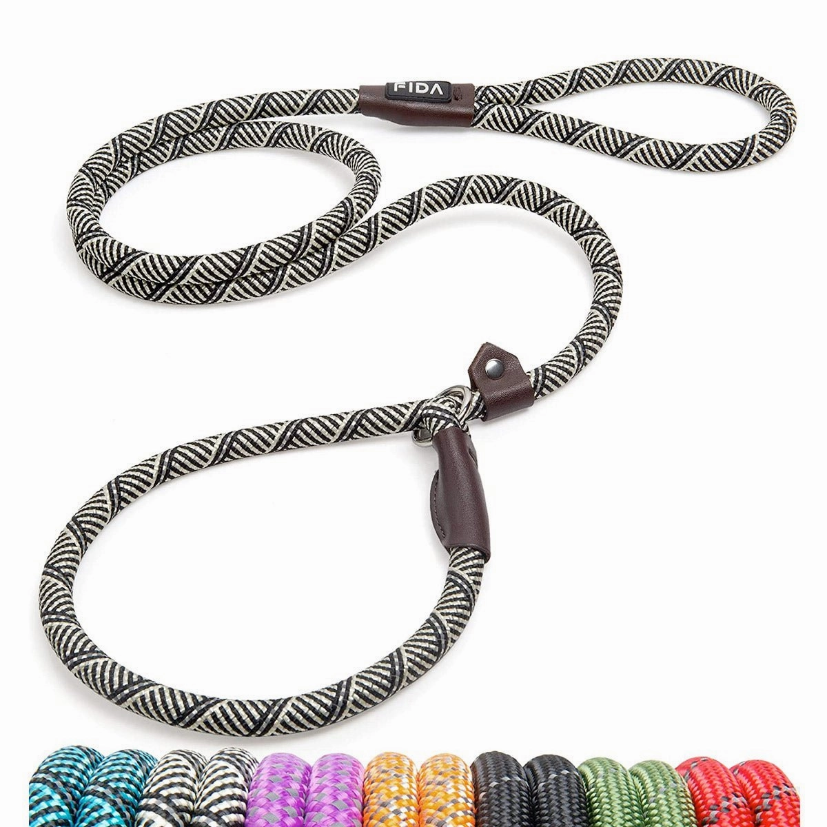 Fida Durable Slip Lead Dog Leash / Training Leash(6ft length, 1/2 thick Rope)