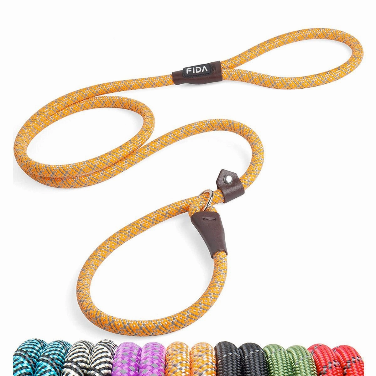 Fida Durable Slip Lead Dog Leash / Training Leash(6ft length, 1/2 thick Rope)