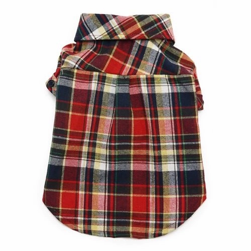 Flannel Button Down Shirt Red