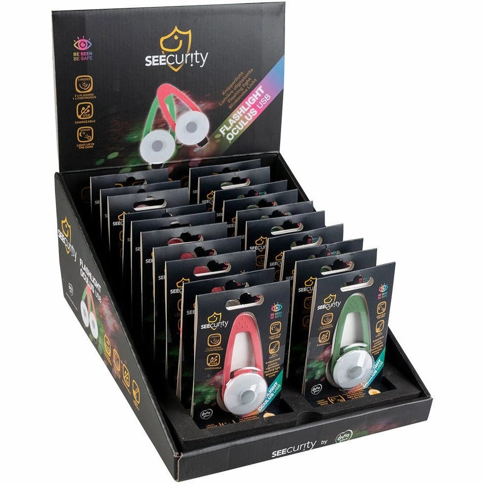Flashlight Oculus Usb 8,6X4,1X1,85Cm Mixed Colors