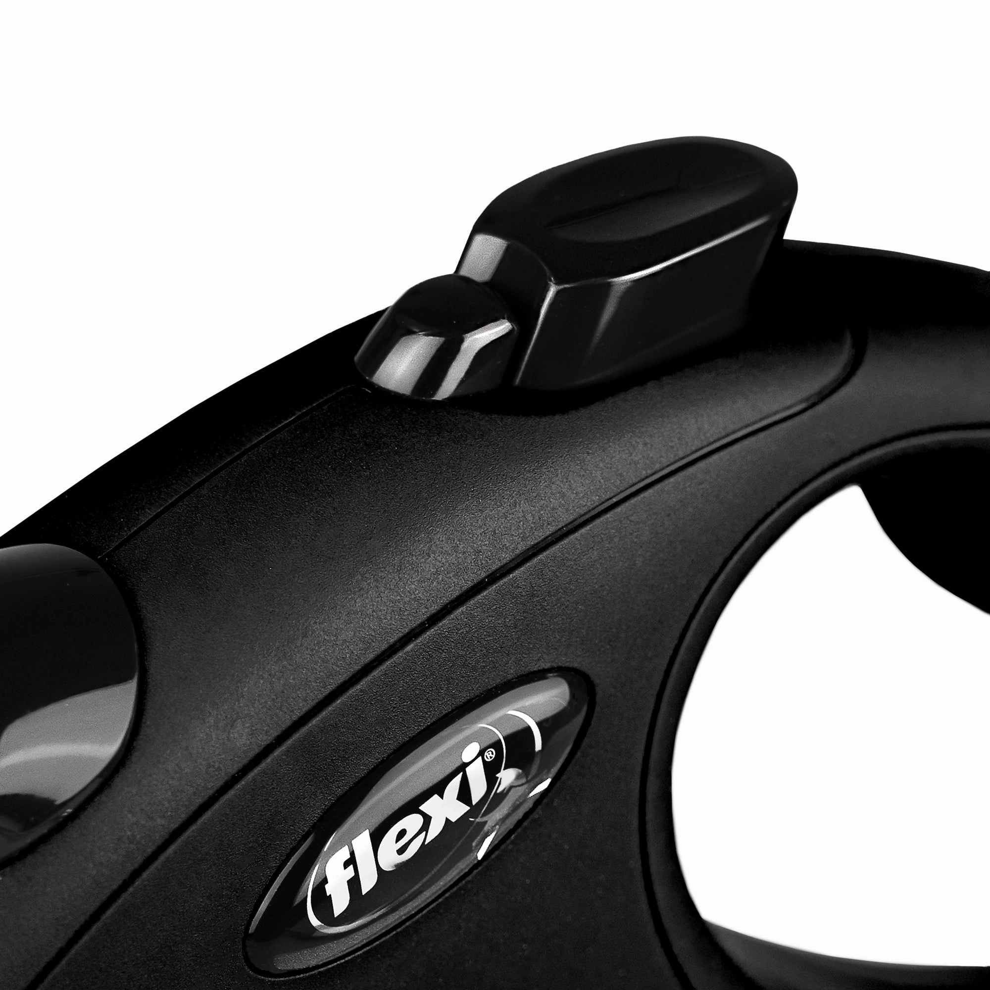 Flexi - New Classic Retractable Tape Lead for Medium Dog Black (5m)