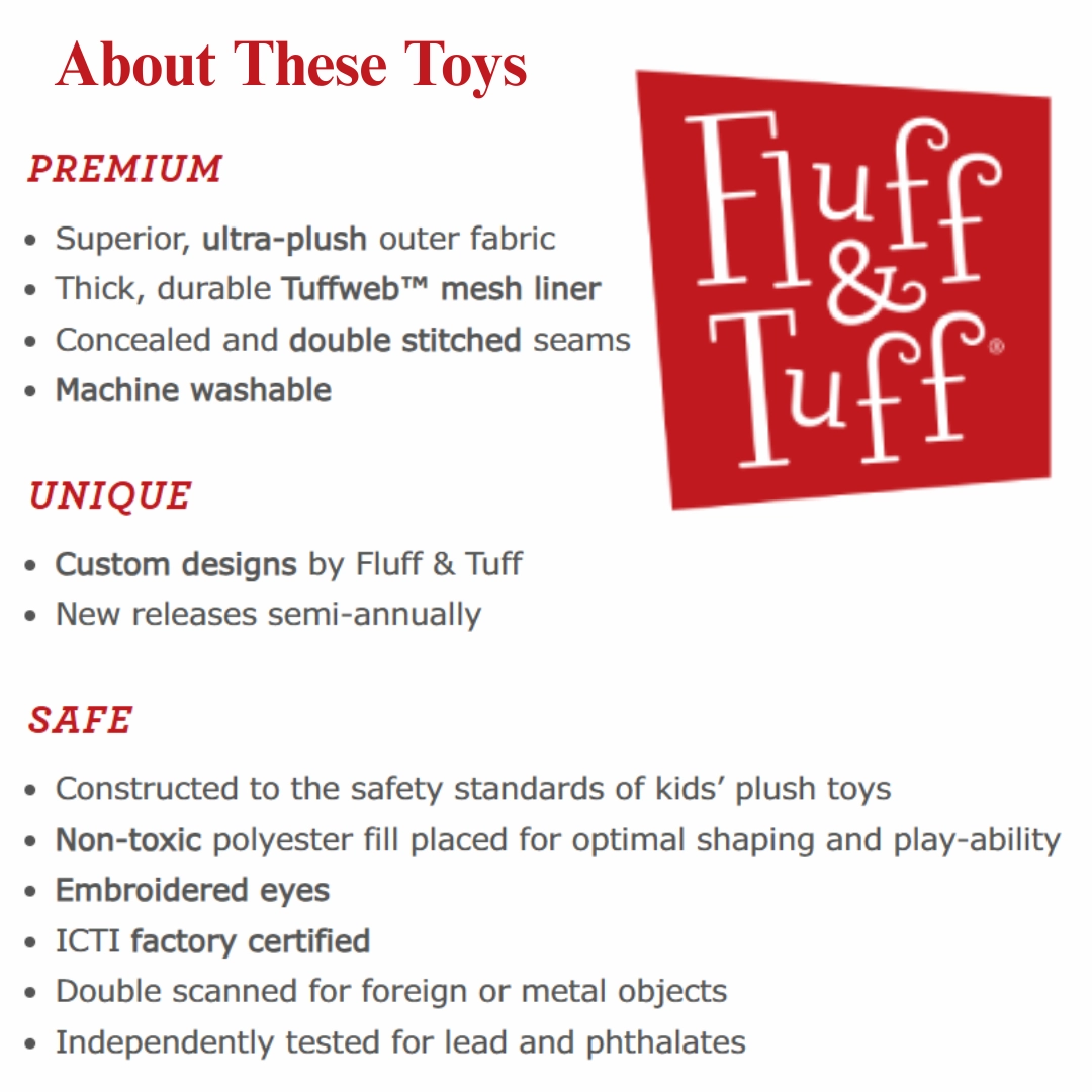 Fluff & Tuff Olympia Octopus Plush Toy