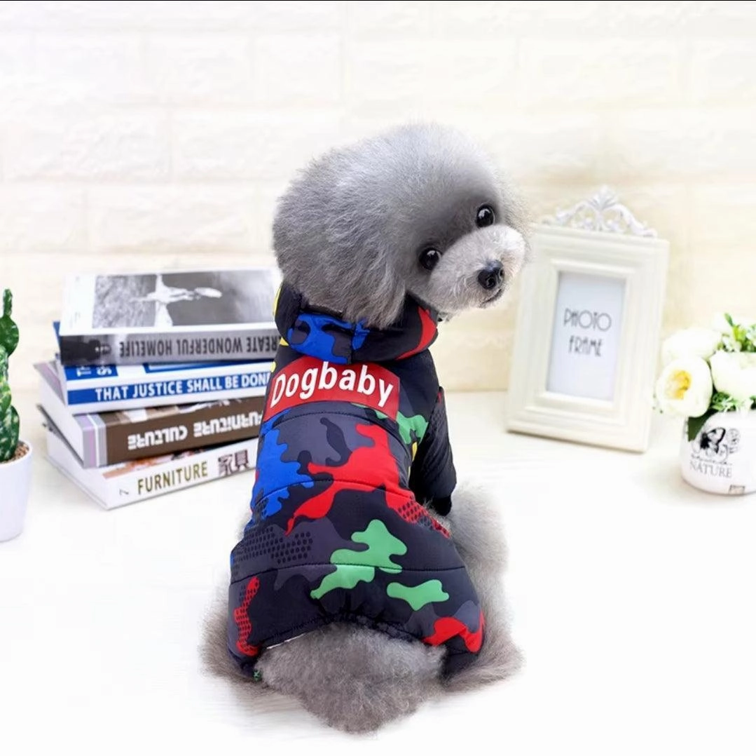 Funky Camo Dog Coat