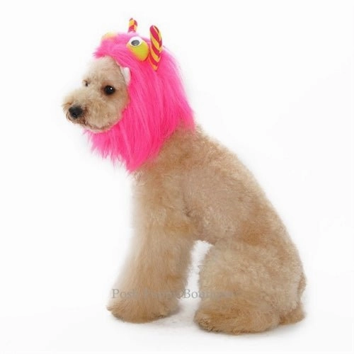 Furry Monster Hat- Pink