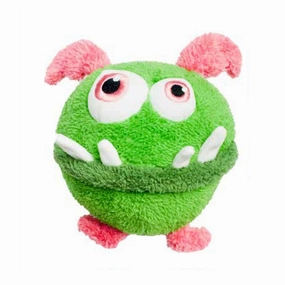 Fuzzyard Dog Plush Toy - Yardsters Peewee Green S