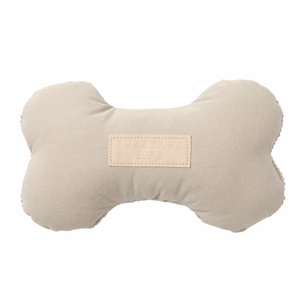 FuzzYard Dog Toy Life Bone Sandstone S