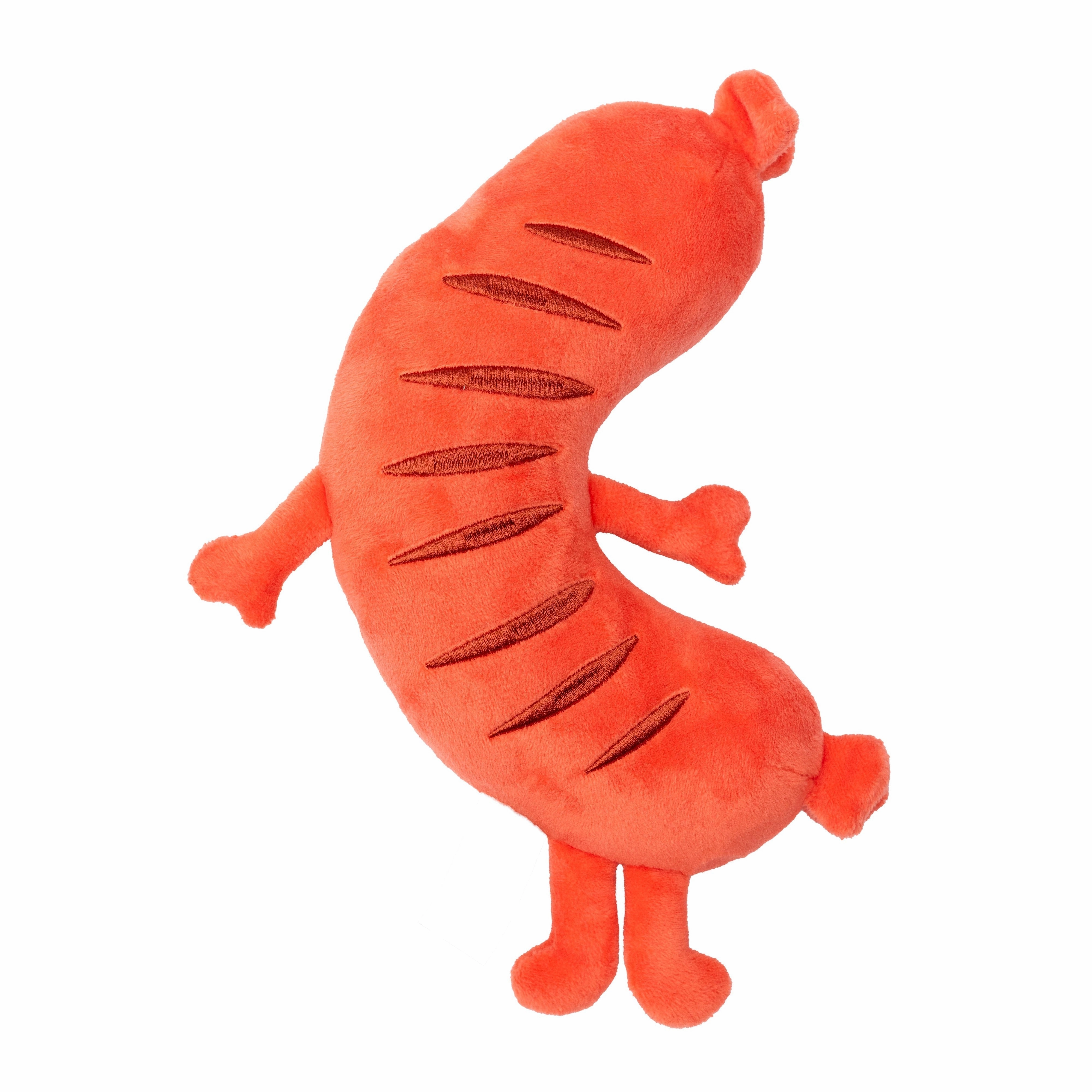 FuzzYard Meatheads Brad Wurst Soft Dog Toy