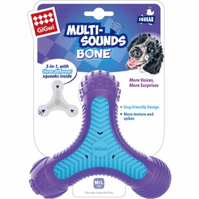 GiGwi Multi-Sounds Bone Dog Toy