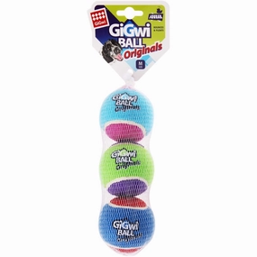 GiGwi Originals Ball Dog Toys 3-Pack (Medium)