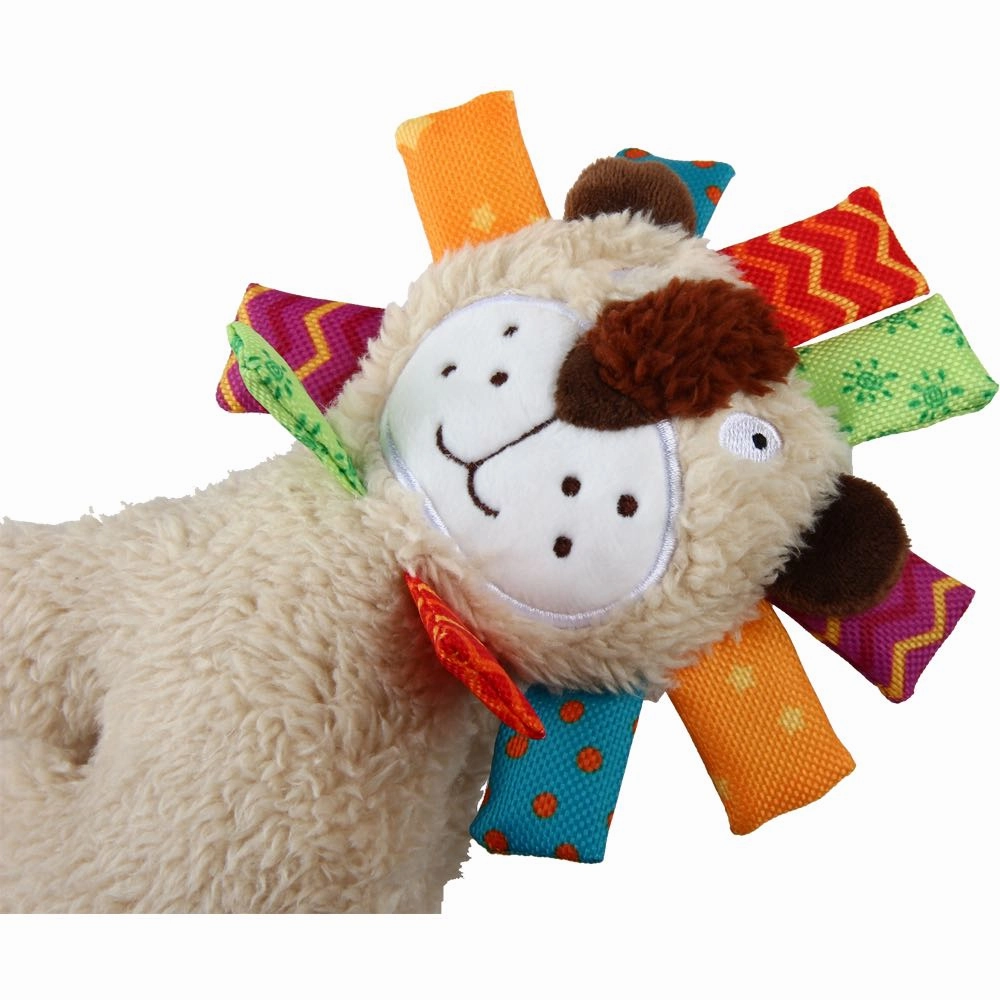 GiGwi Plush Friendz Embroidery Dog Toy (Lion)