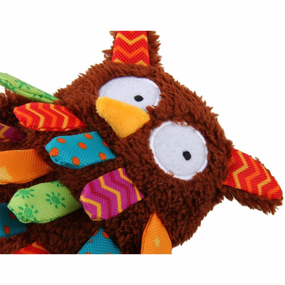 GiGwi Plush Friendz Embroidery Dog Toy (Owl)