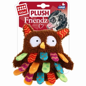 GiGwi Plush Friendz Embroidery Dog Toy (Owl)