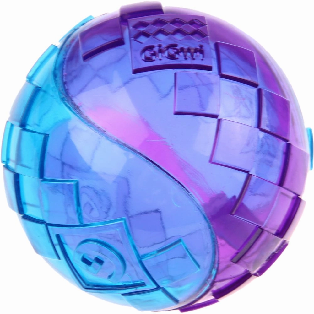 GiGwi Squeaky Ball Dog Toy (Purple/Blue)