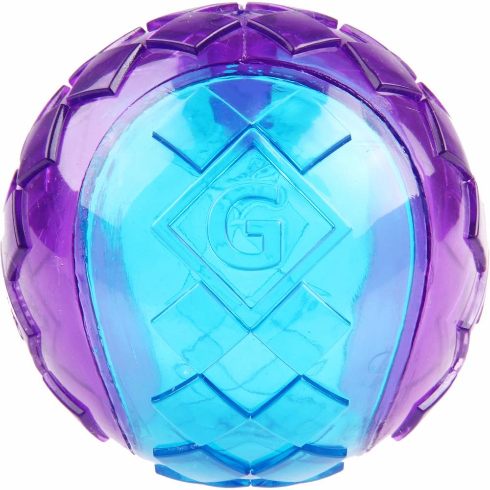 GiGwi Squeaky Ball Dog Toy (Purple/Blue)