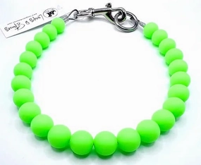 Glow In The Dark Beaded Pet Collar in Green