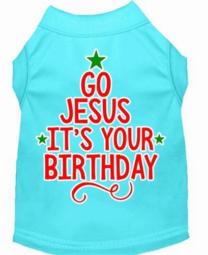 Go Jesus Screen Print Dog Shirt- in Many Colors