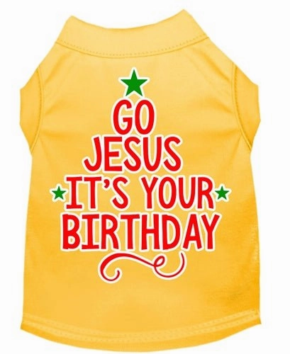 Go Jesus Screen Print Dog Shirt- in Many Colors