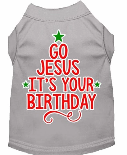 Go Jesus Screen Print Dog Shirt- in Many Colors