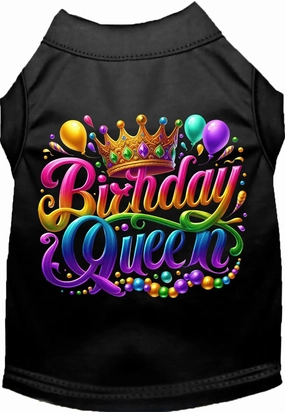 Gorgeous Birthday Queen Screen Print Dog Shirt in Many Colors
