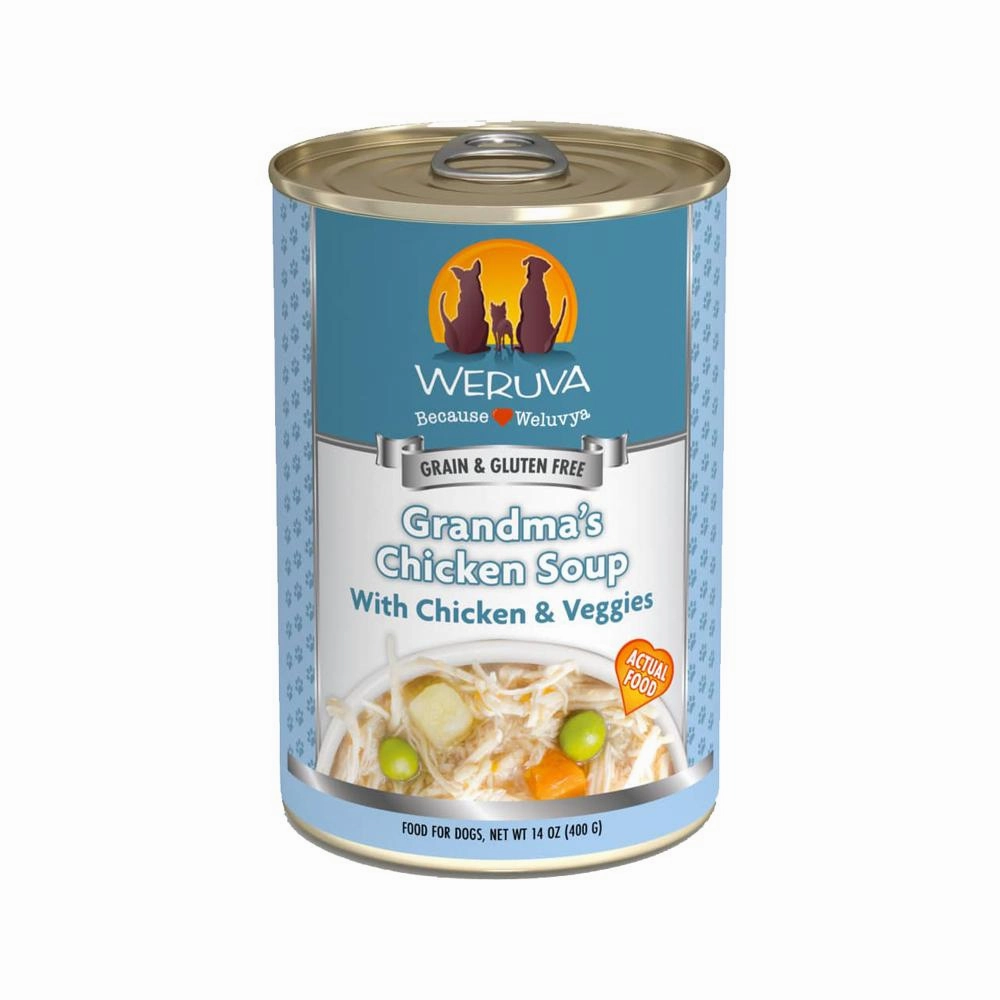 Grandma's Chicken Soup with Chicken & Veggies Dog Can