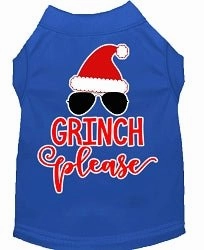 Grinch Please Screen Print Dog Shirt in Many Colors