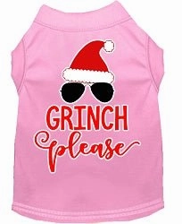 Grinch Please Screen Print Dog Shirt in Many Colors