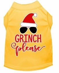 Grinch Please Screen Print Dog Shirt in Many Colors