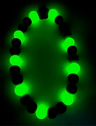 Halloween Glow in The Dark Hocus Pocus Beaded Collar