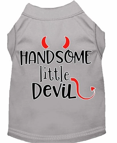 Handsome Little Devil Screen Print Dog Shirt in Many Colors