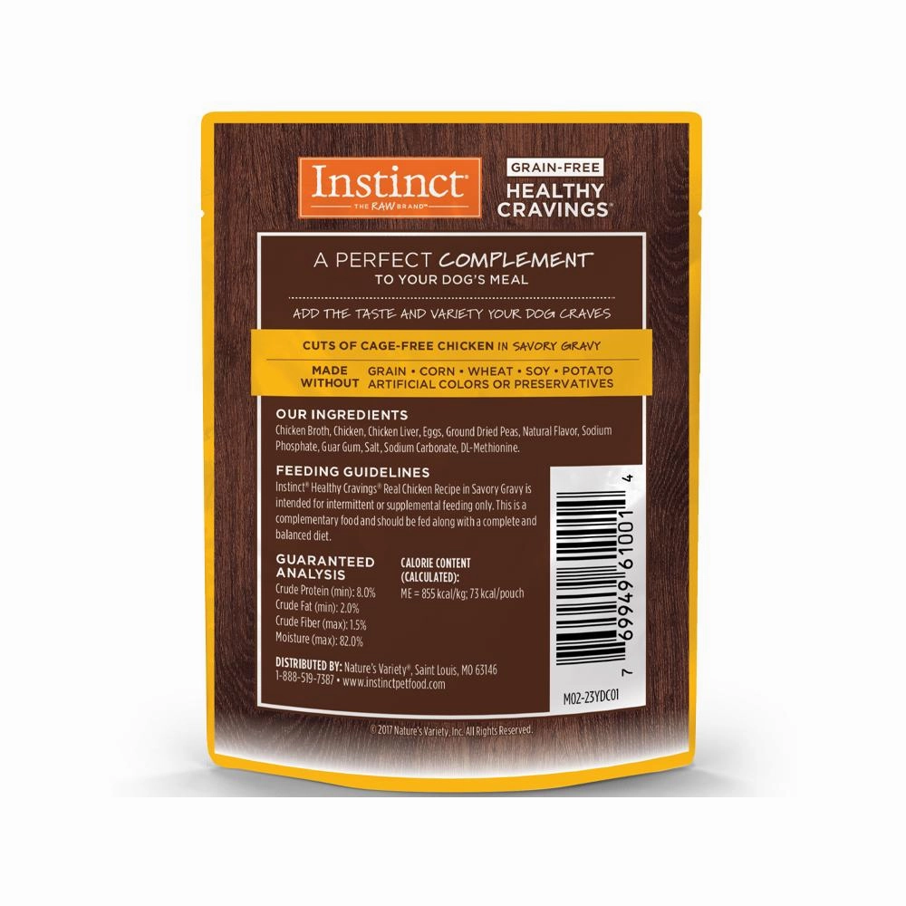 Healthy Cravings Grain Free Chicken Complement Dog Pouch